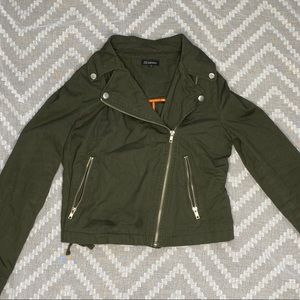 Green Moto Jacket